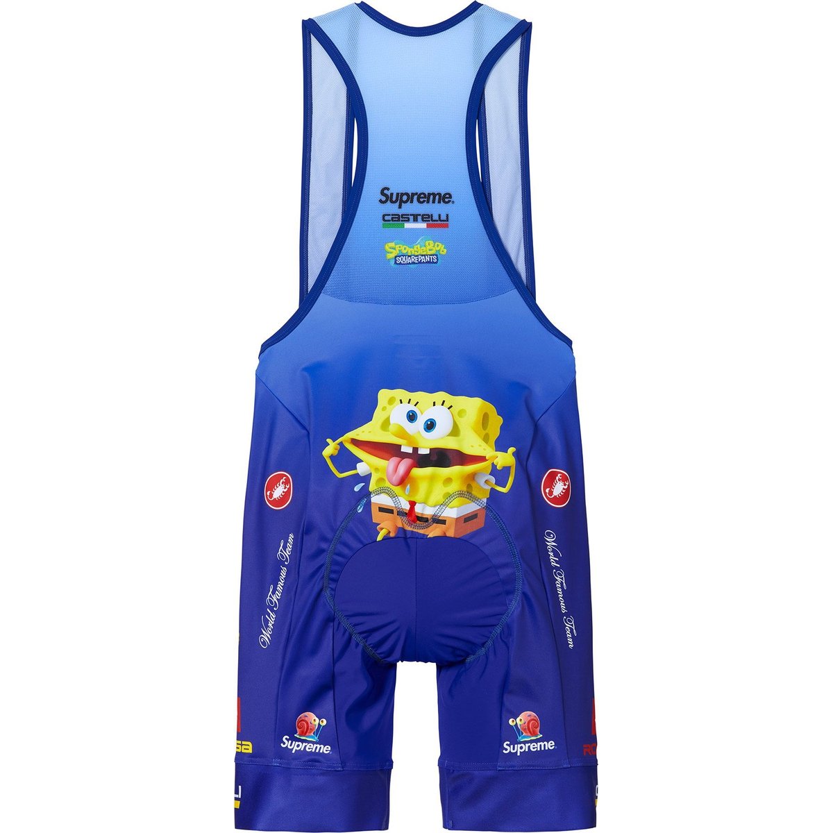 Details on Supreme SpongeBob SquarePants Castelli Cycling Bib  Blue from spring summer
                                                    2025