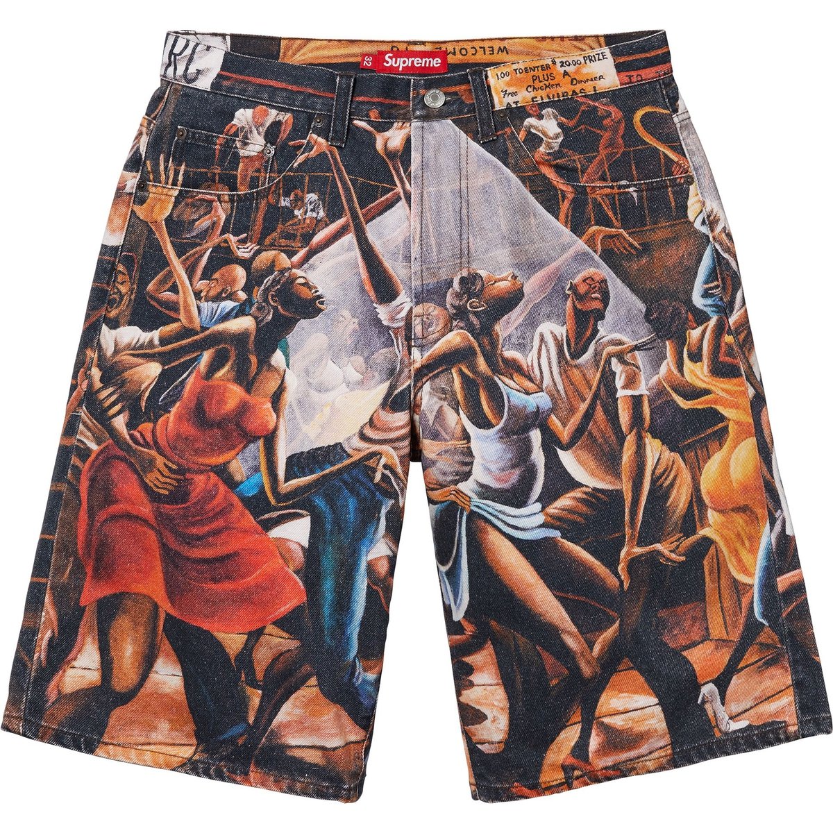 Details on Supreme Ernie Barnes Baggy Denim Short Dance from spring summer
                                                    2025