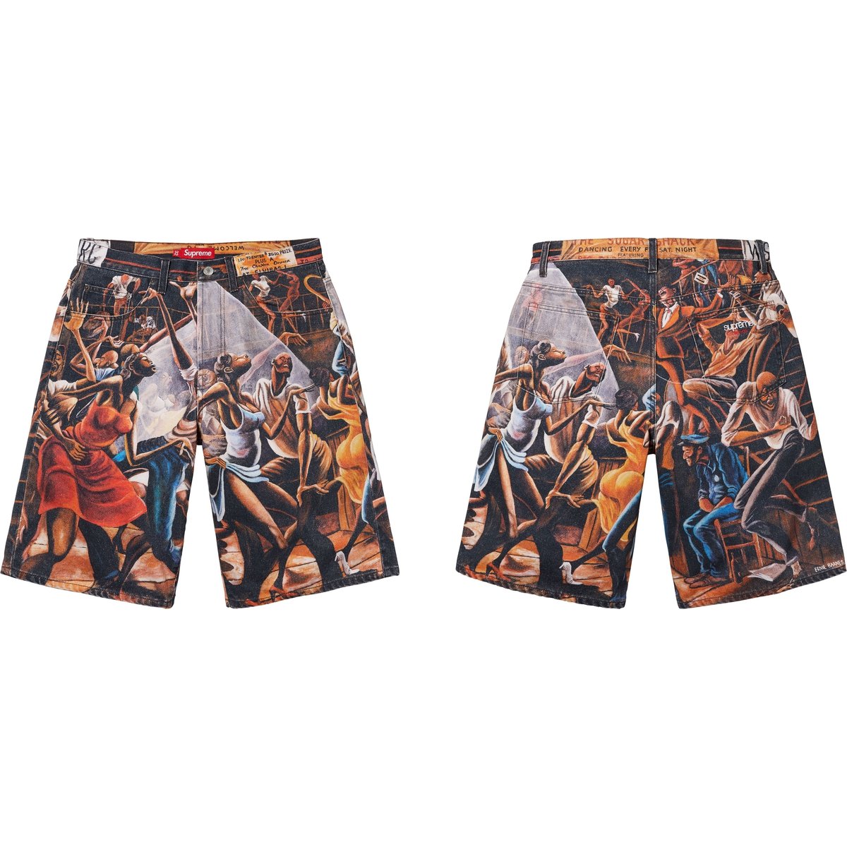 Details on Supreme Ernie Barnes Baggy Denim Short Dance from spring summer
                                                    2025