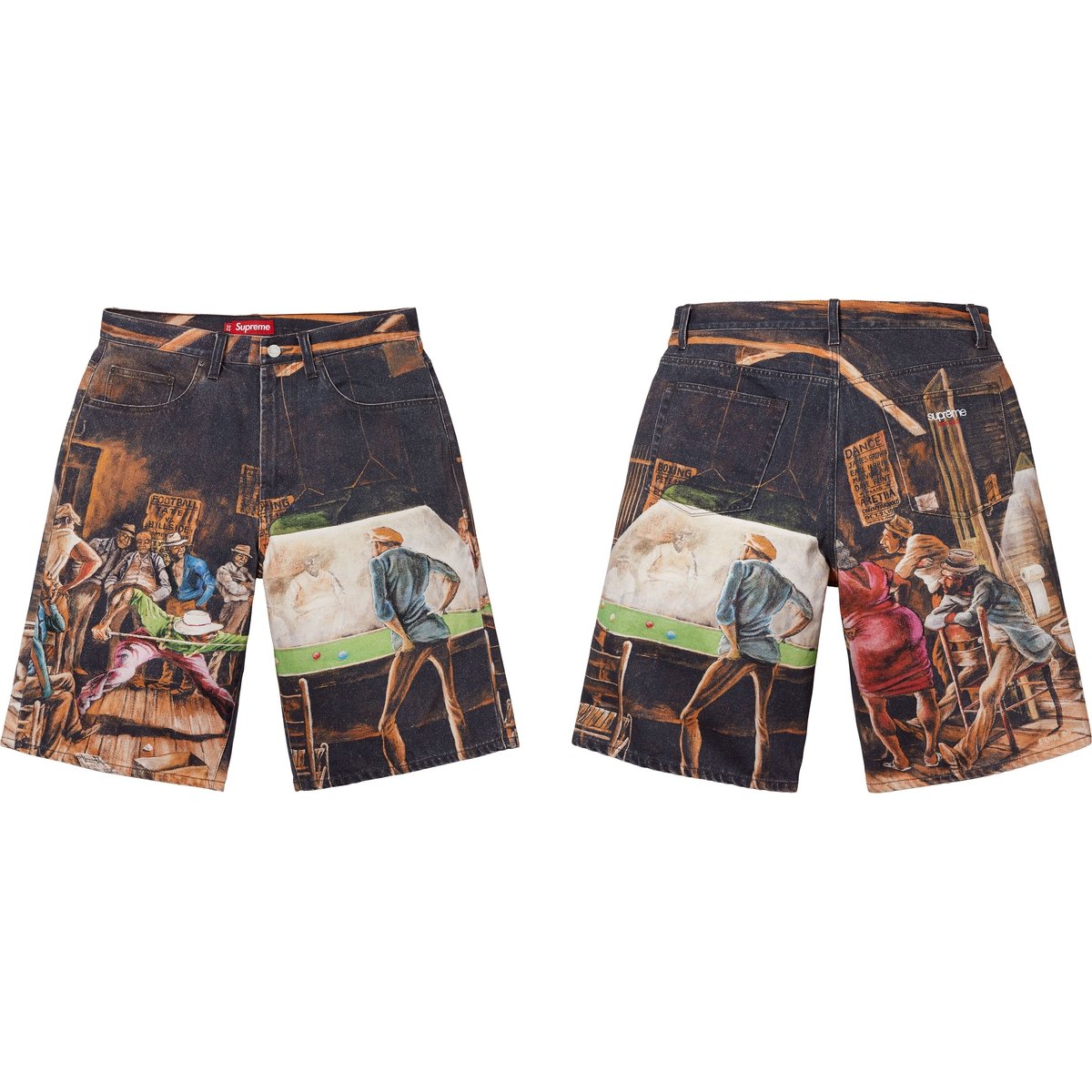 Supreme Supreme Ernie Barnes Baggy Denim Short for spring summer 25 season