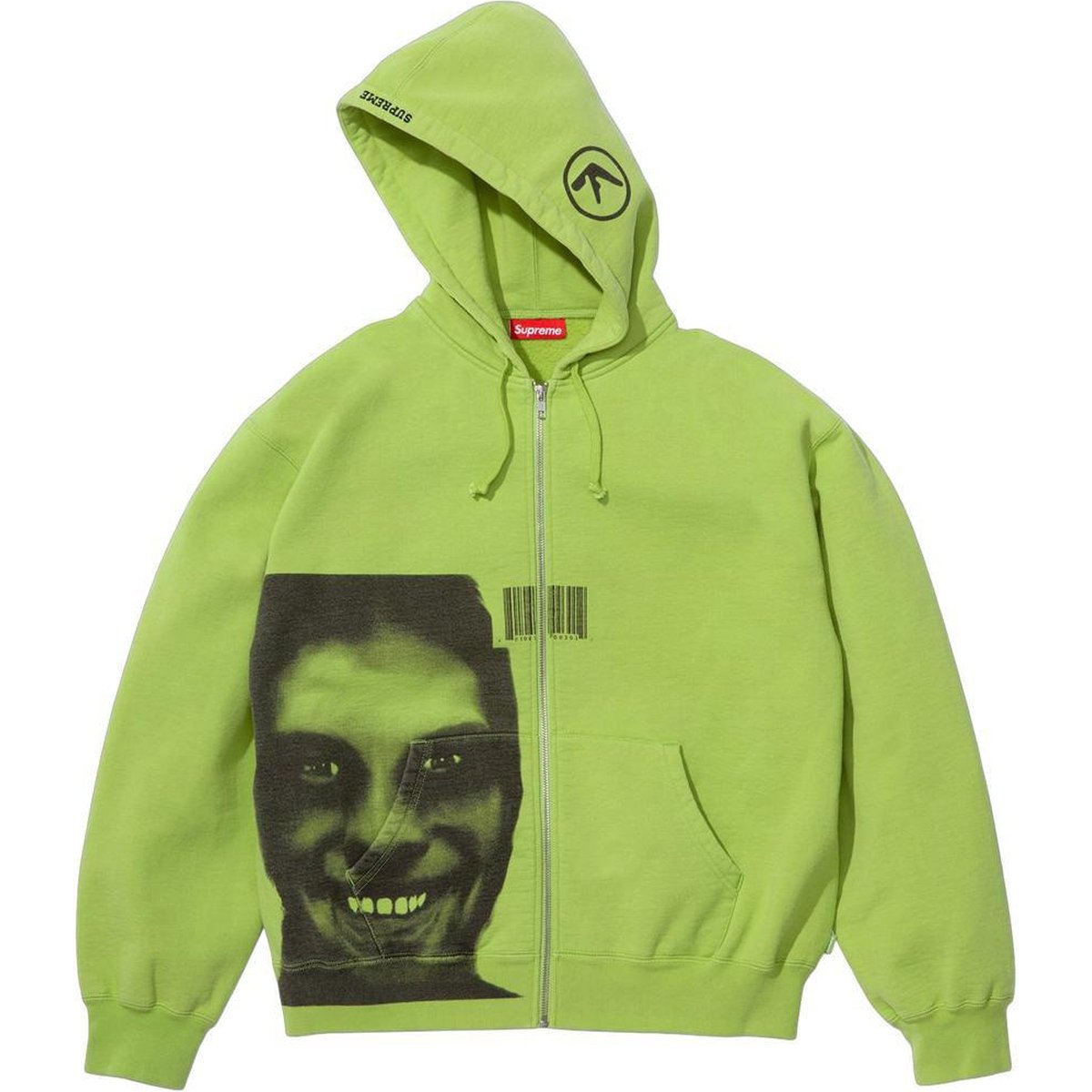 Supreme Supreme Aphex Twin Zip Up Hooded Sweatshirt (SS25) - $228