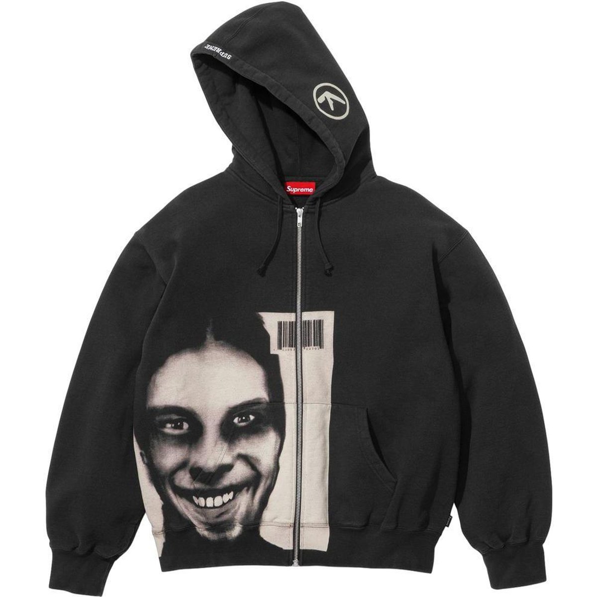 Supreme Supreme Aphex Twin Zip Up Hooded Sweatshirt (SS25) - $228