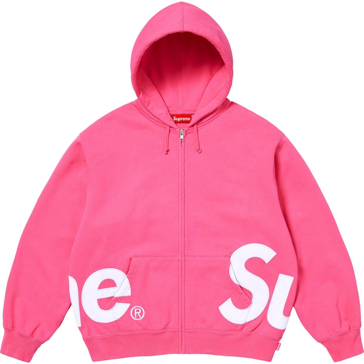 Details on Big Logo Zip Up Hooded Sweatshirt Magenta from spring summer
                                                    2025