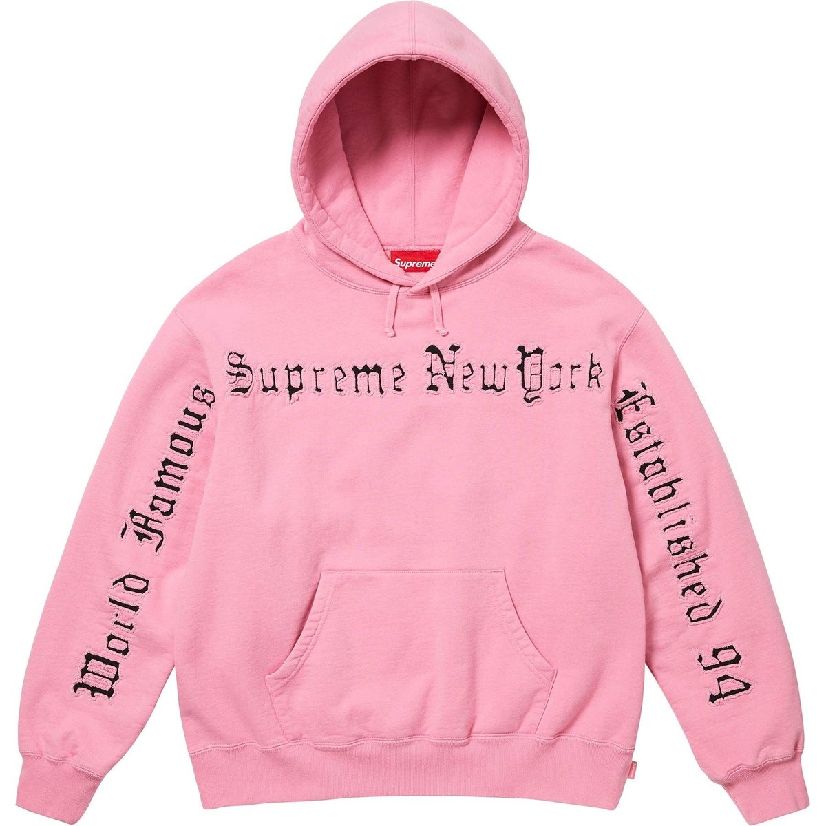 Details on Contrast Cutout Hooded Sweatshirt Pink from spring summer
                                                    2025