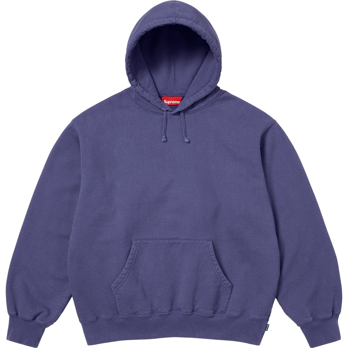 Details on Frayed Hooded Sweatshirt Washed Navy from spring summer
                                                    2025