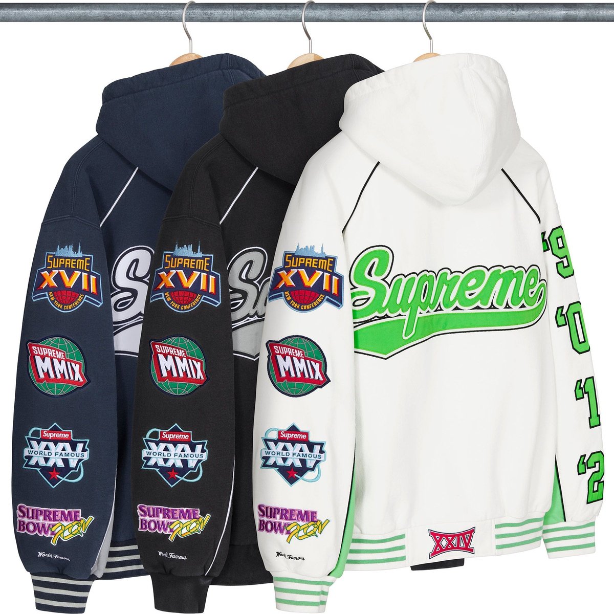 Supreme Playoffs Zip Up Hooded Sweatshirt releasing on Week 1 for spring summer 2025