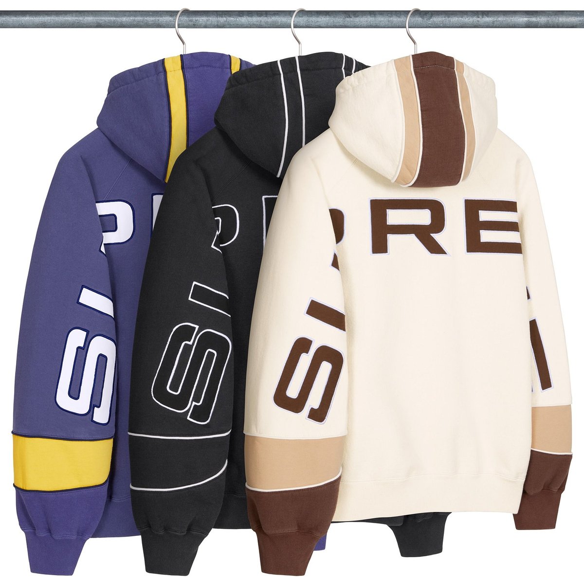 Supreme Paneled Hooded Sweatshirt for spring summer 25 season