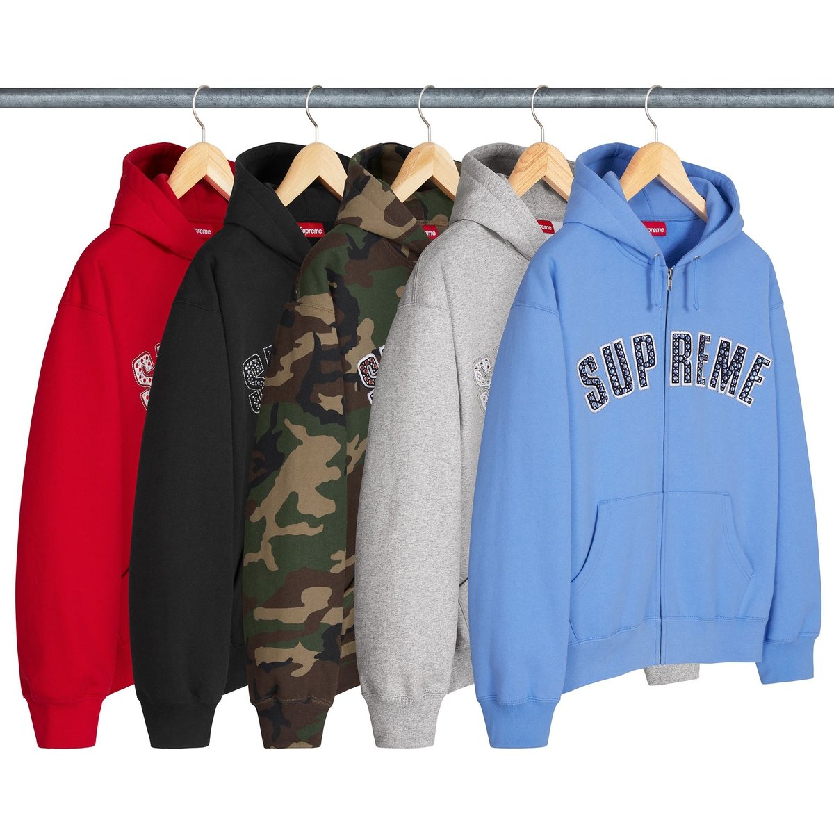 Supreme Supreme b.b. Simon Zip Up Hooded Sweatshirt for spring summer 25 season