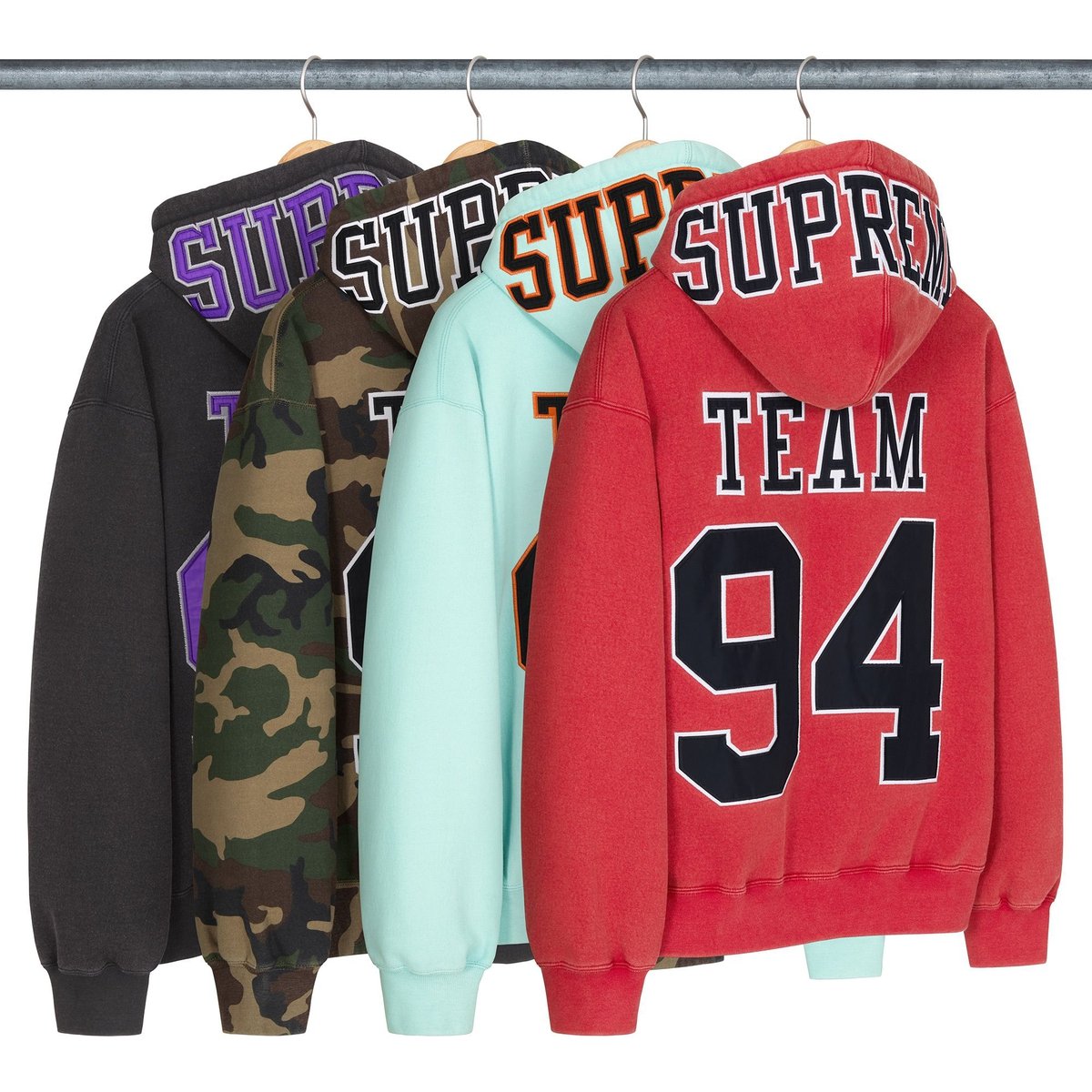 Supreme Team 94 Hooded Sweatshirt for spring summer 25 season