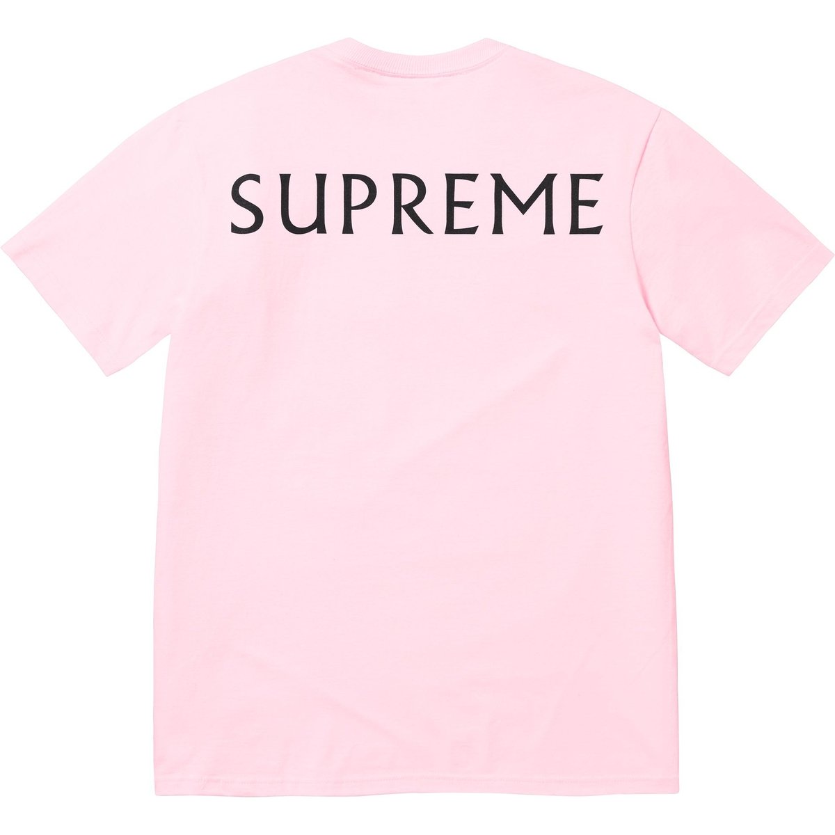 Details on Supreme Damien Hirst Tee Light Pink from spring summer
                                                    2025 (Price is $48)