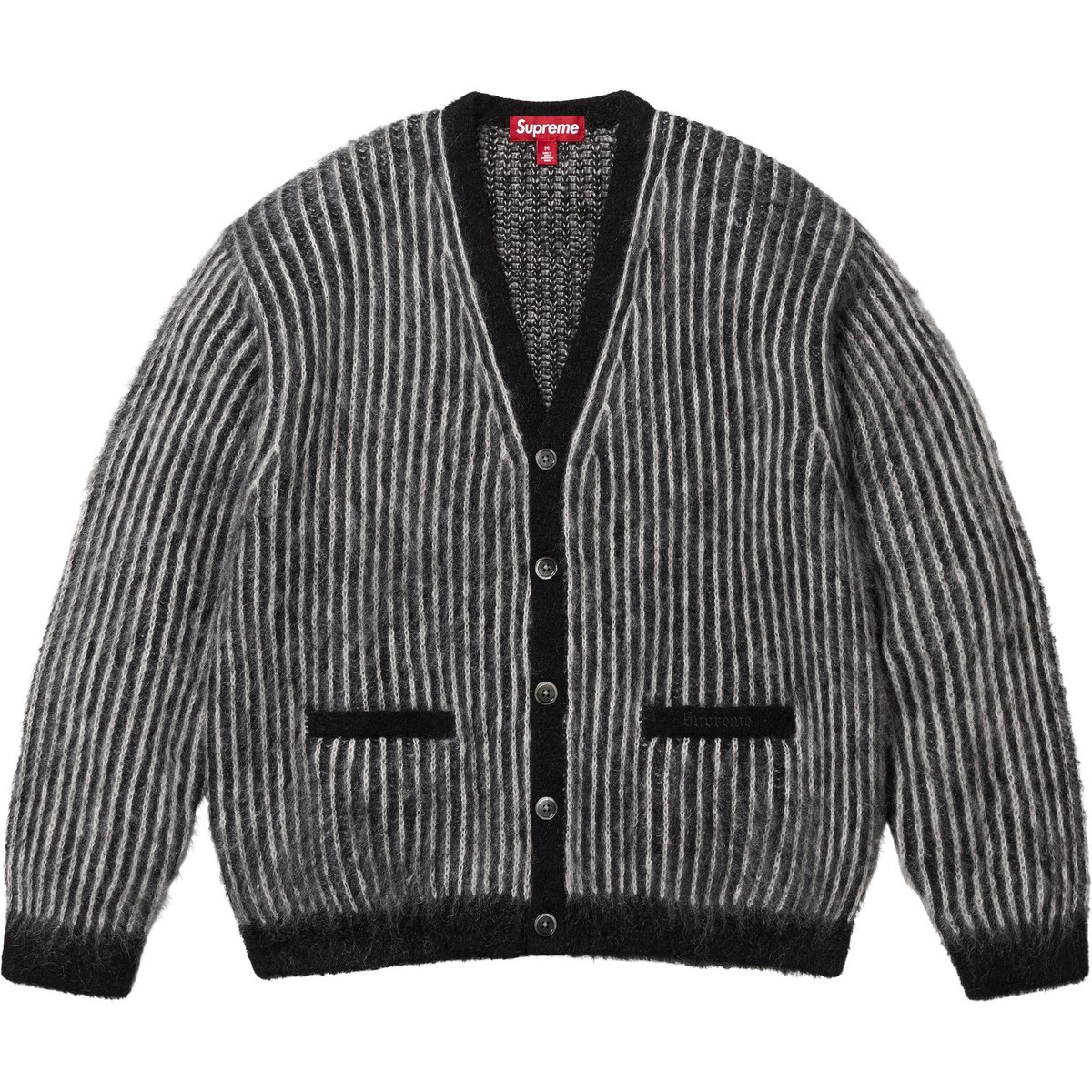 Details on 2-Tone Mohair Cardigan Black from spring summer
                                                    2025