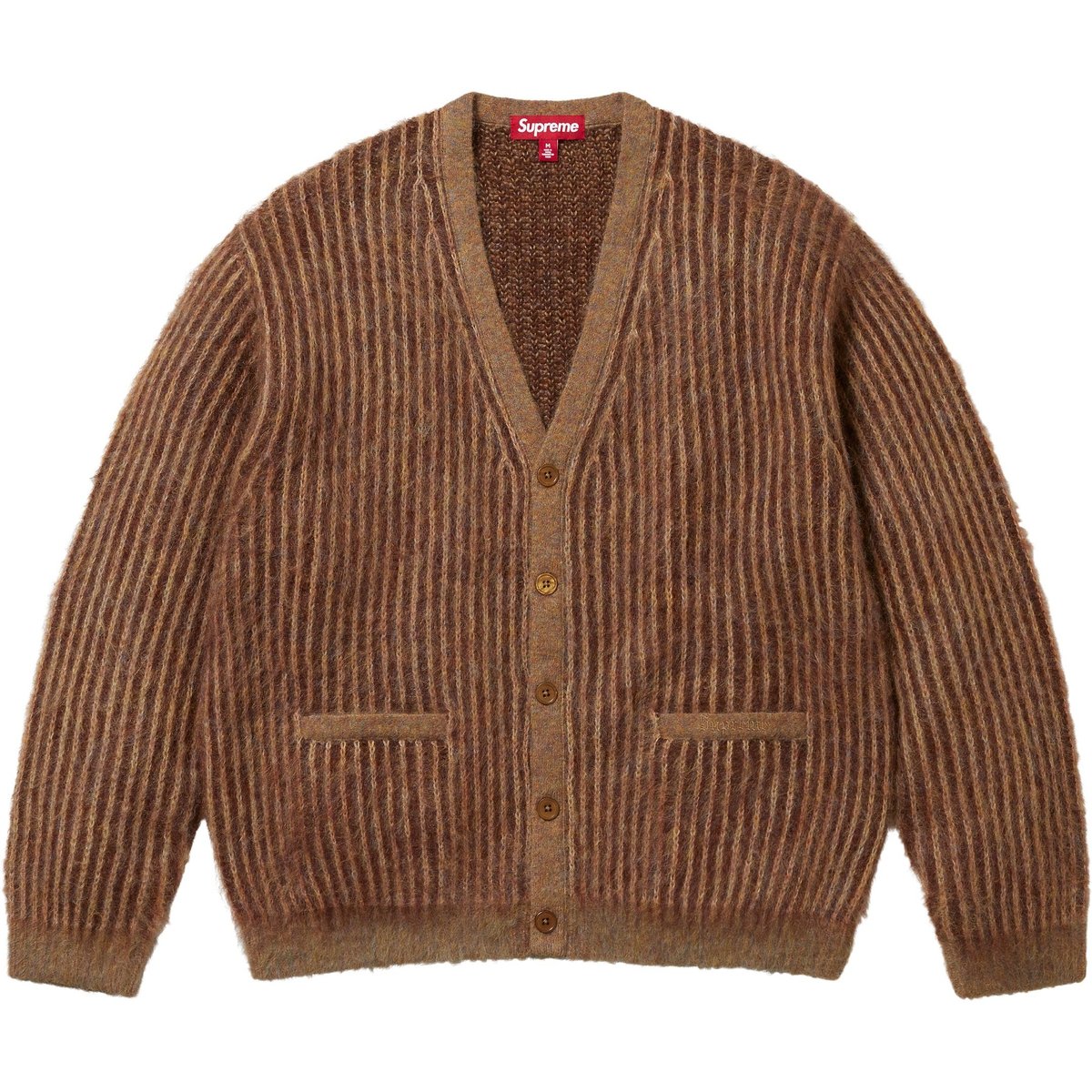 Details on 2-Tone Mohair Cardigan Light Brown from spring summer
                                                    2025