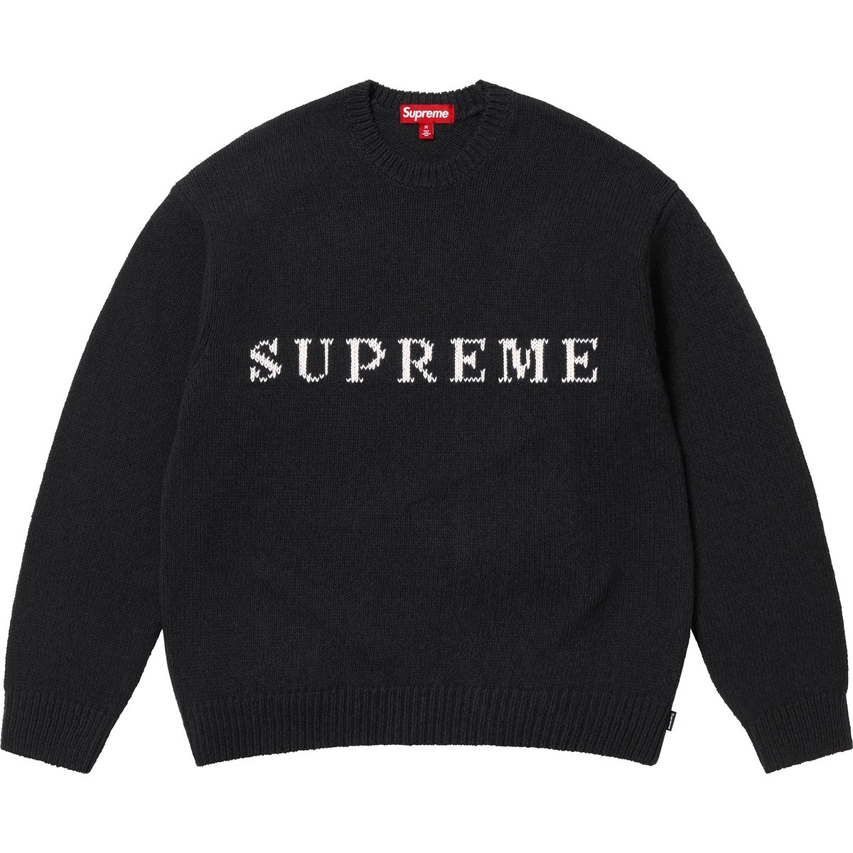 Details on Contrast Logo Sweater Black from spring summer
                                                    2025 (Price is $158)