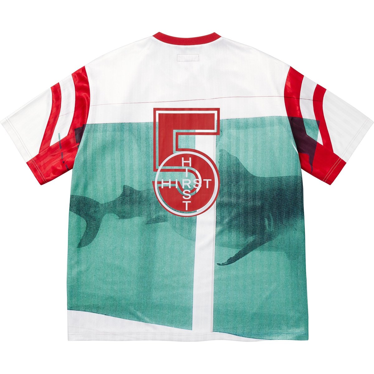 Details on Supreme Damien Hirst Soccer Jersey White from spring summer
                                                    2025