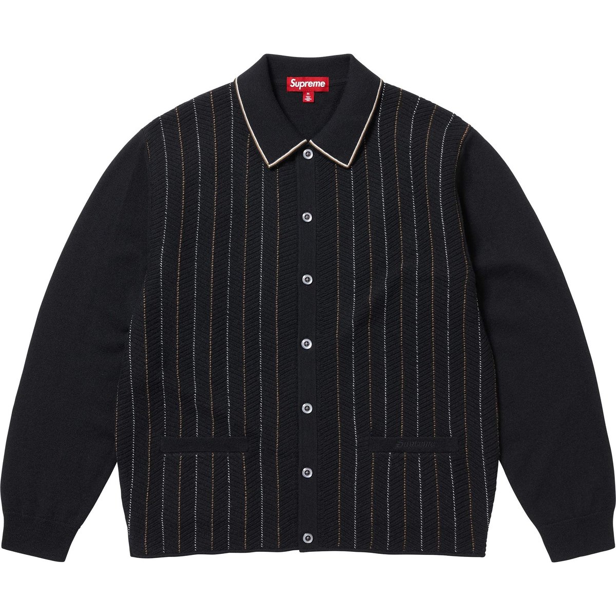 Details on Herringbone Cardigan Black from spring summer
                                                    2025