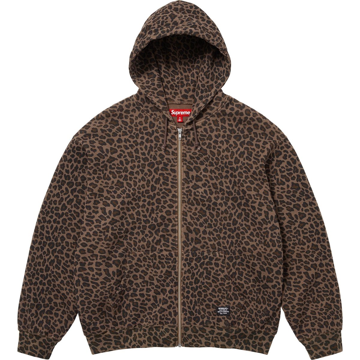 Details on Hooded Zip Up Thermal Leopard from spring summer
                                                    2025