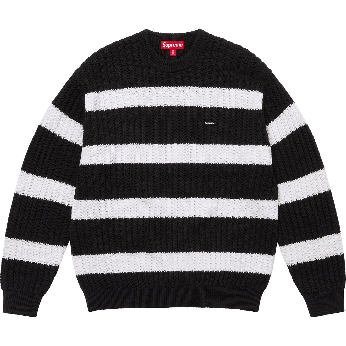 Details on Loose Gauge Stripe Small Box Sweater Black from spring summer
                                                    2025