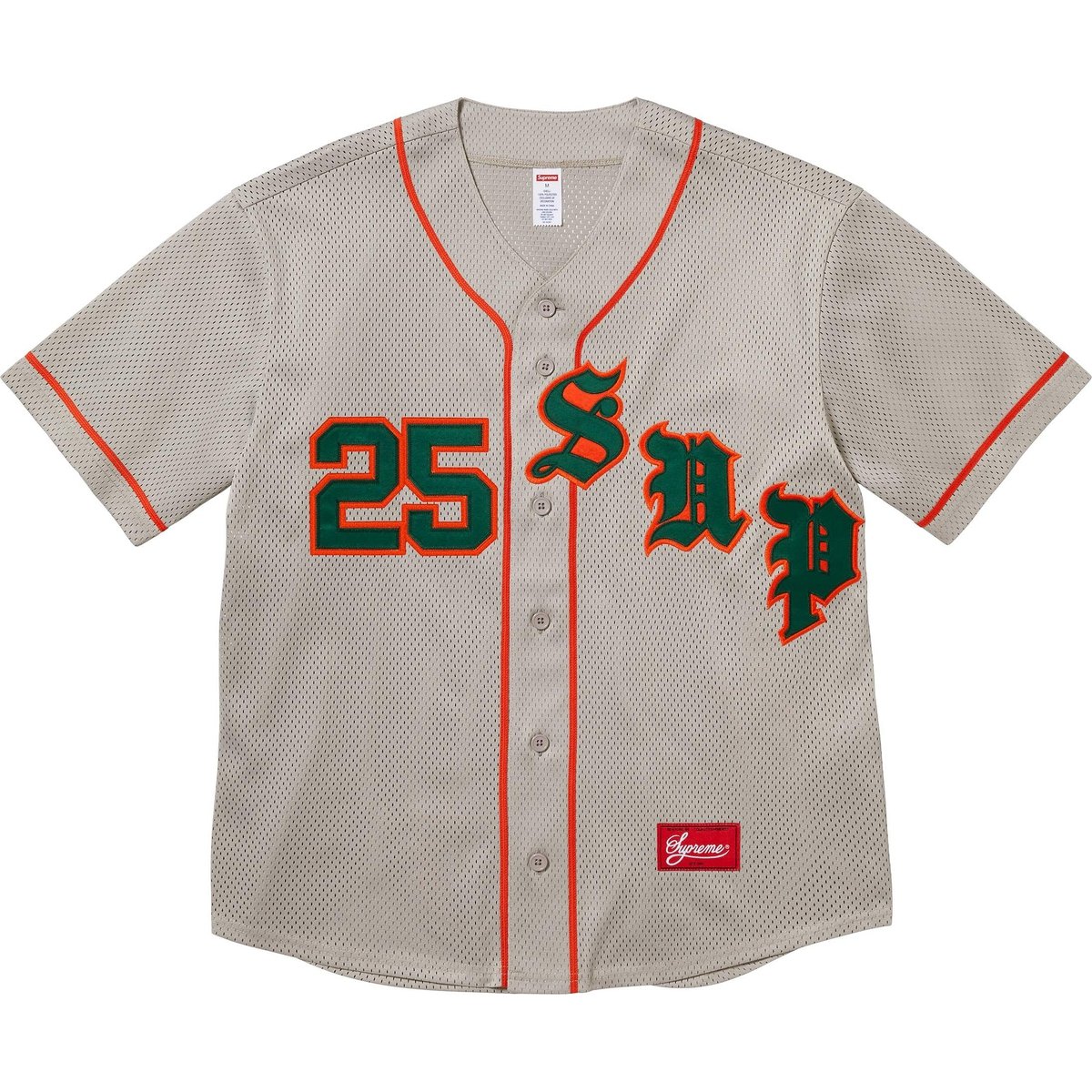 Details on Old English Baseball Jersey Grey from spring summer
                                                    2025