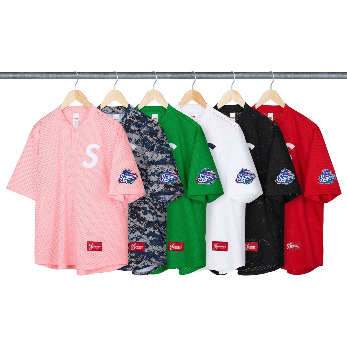 Supreme S Logo Baseball Henley for spring summer 25 season