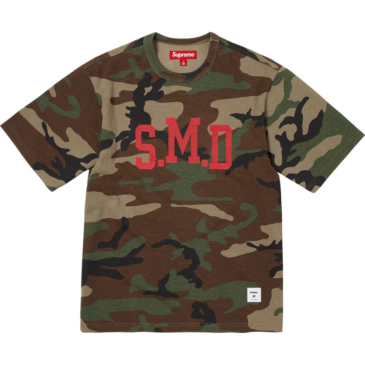 Details on SMD S S Top Woodland Camo from spring summer
                                                    2025 (Price is $68)