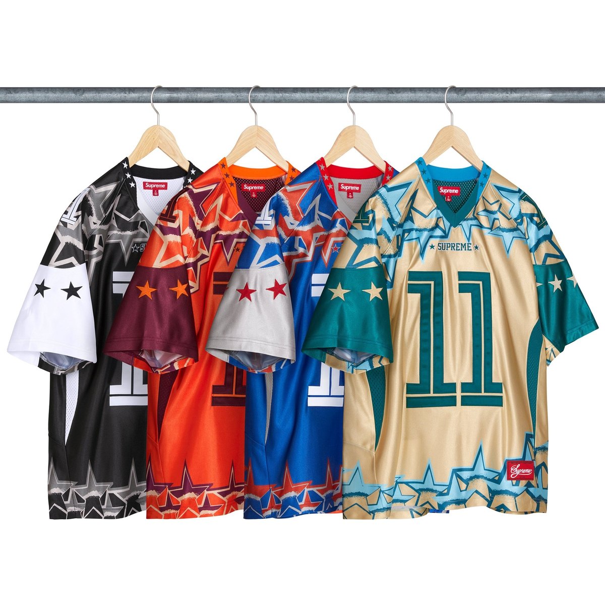 Supreme Stars Football Jersey releasing on Week 1 for spring summer 2025