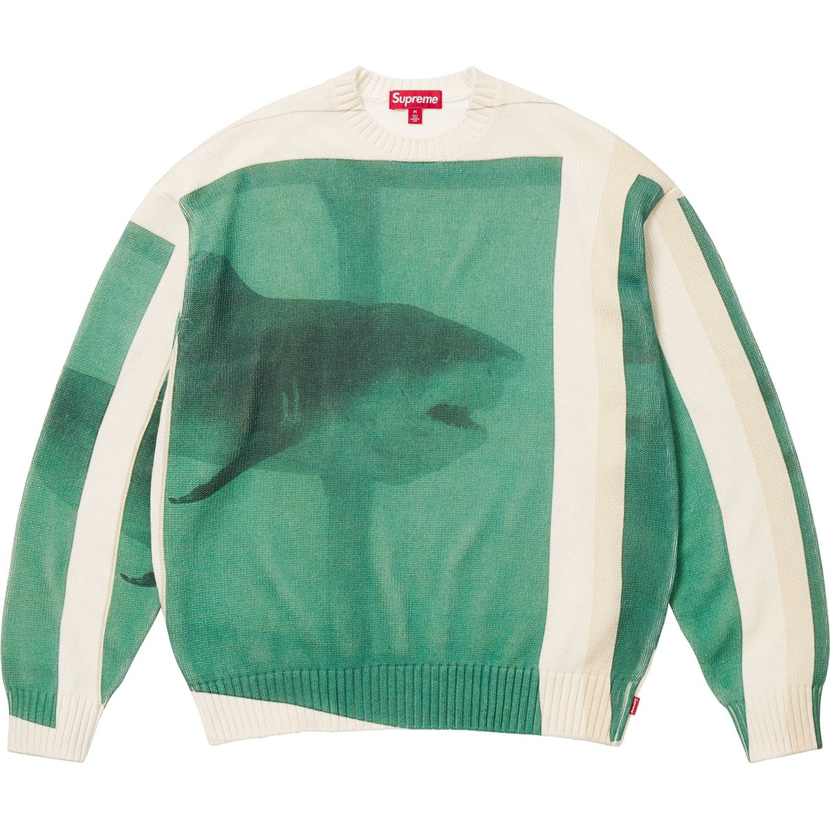 Details on Supreme Damien Hirst Sweater White from spring summer
                                                    2025 (Price is $198)