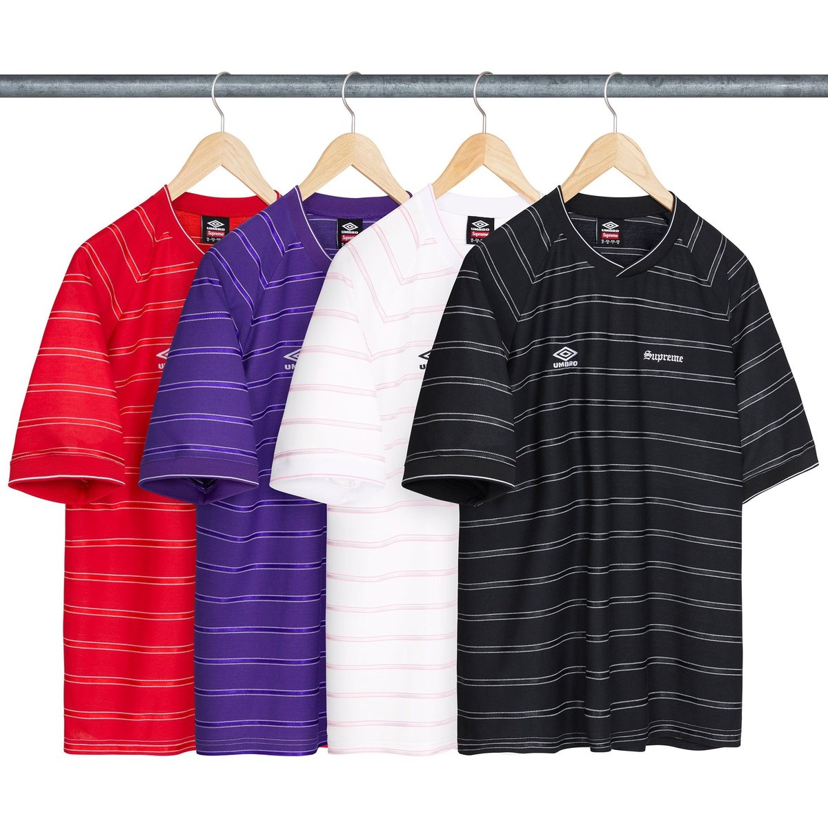 Supreme Supreme Umbro Stripe Soccer Jersey for spring summer 25 season