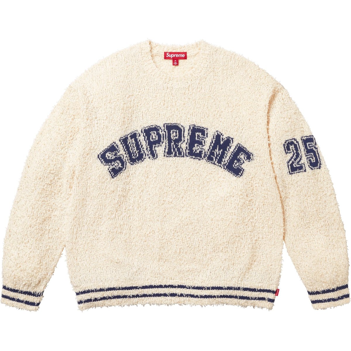 Details on Textured Arc Sweater Cream from spring summer
                                                    2025