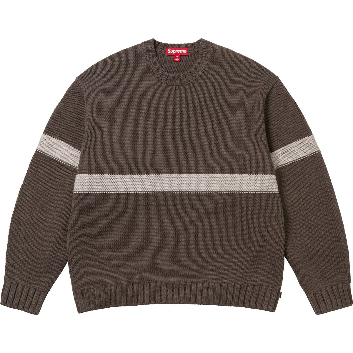 Details on Tonal Appliqué Sweater Brown from spring summer
                                                    2025