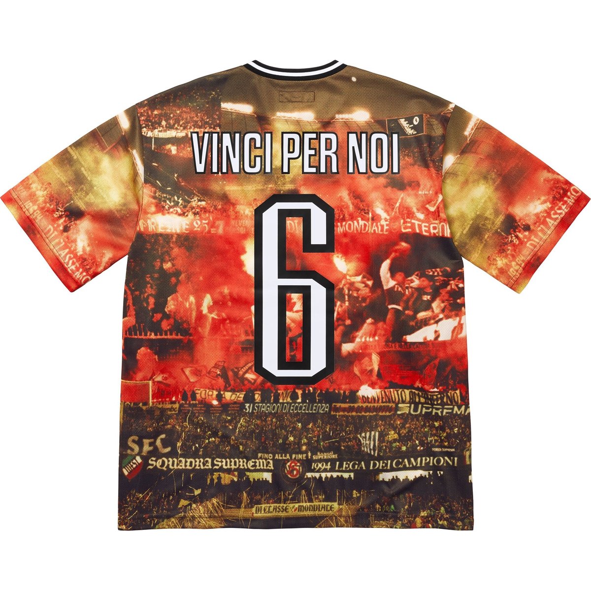 Supreme Vinci Per Noi Soccer Jersey for spring summer 25 season